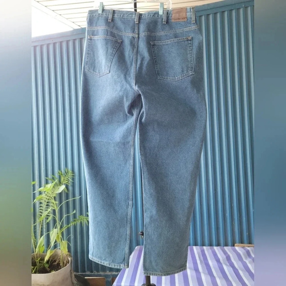 Calvin Klein  Jeans Men's Easy Fit Size 40 Blue Denim - Picture 7 of 11